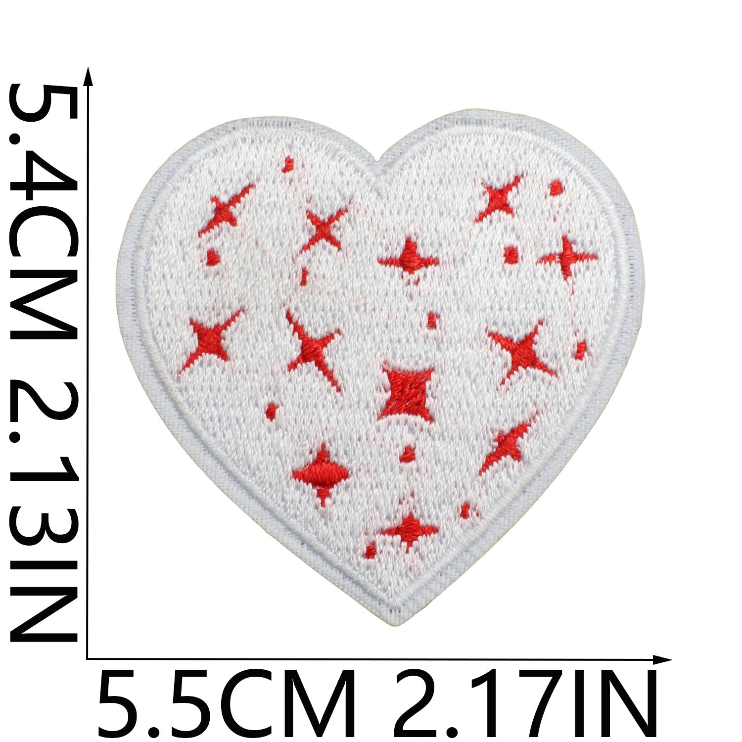 Wholesale Red Love Love Patch I Love You Couple Computer Embroidered Sticker FS